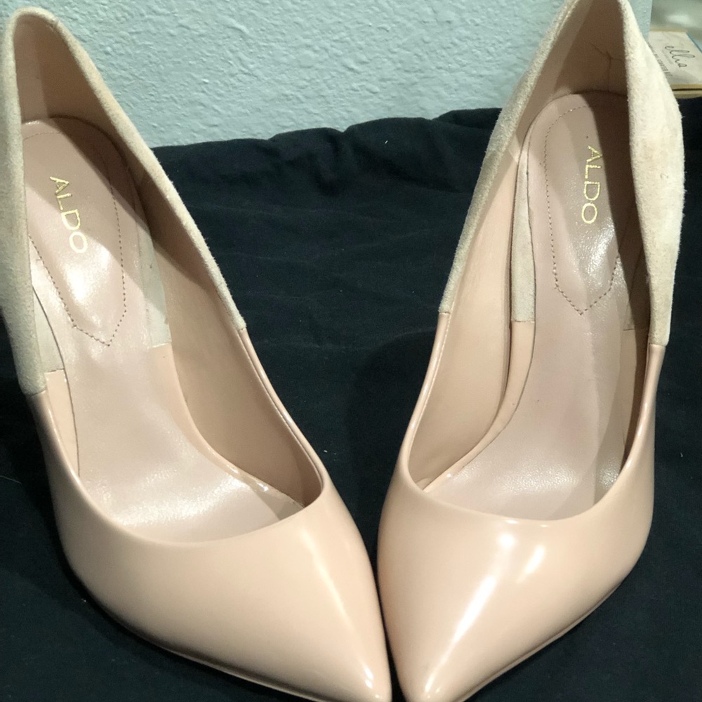 Aldo - Cassedy Camel Suede Heel